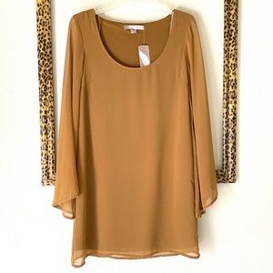 NWT Forever 21[Love 21] Bell Sleeves Olive Dress S